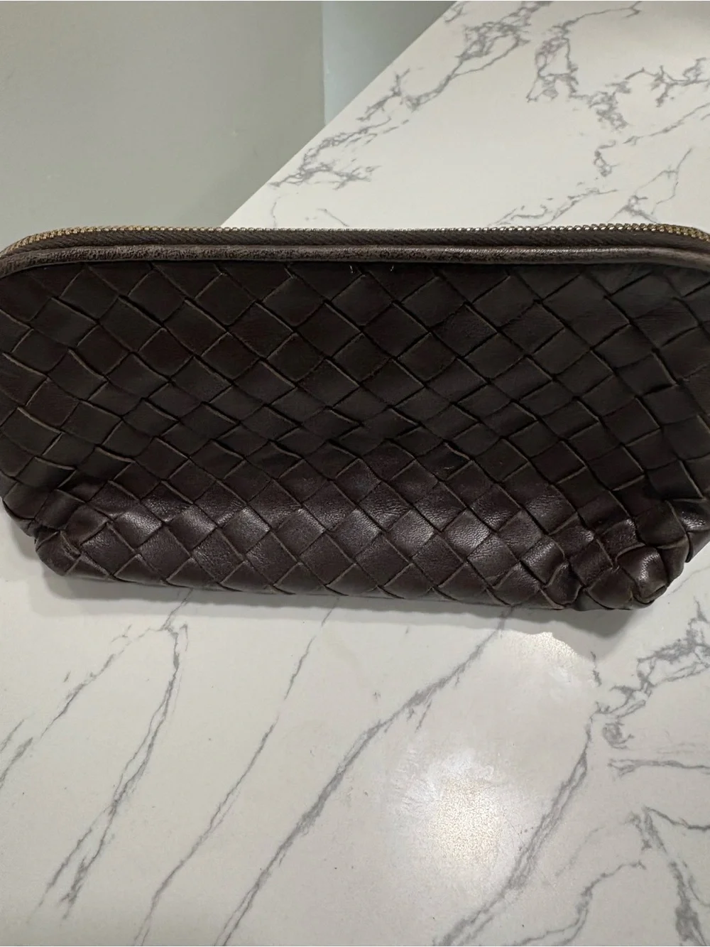Bottega Veneta Dark Brown pouch